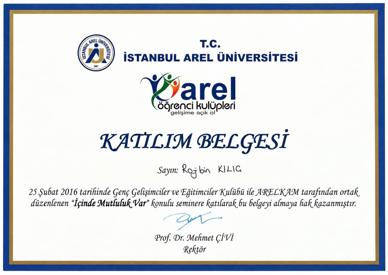 Katılım Belgesi